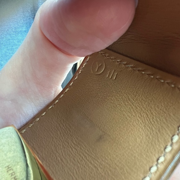 Hermes small red CDC bracelet with gold hardware - Picture 11 of 14